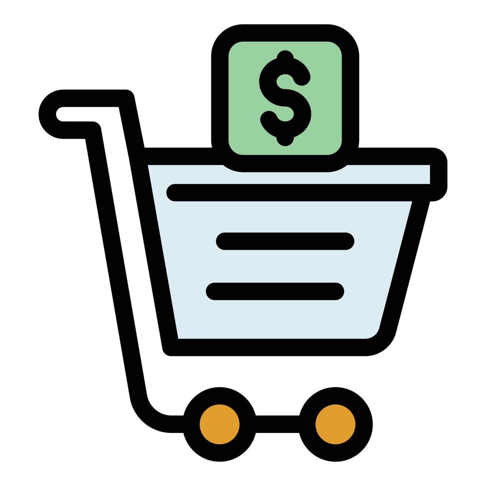 Shopping payment cancellation icon vector flat