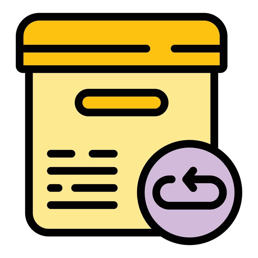 Return product icon vector flat