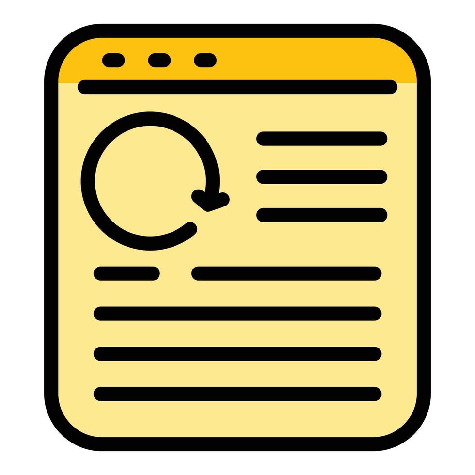 Online return product icon vector flat