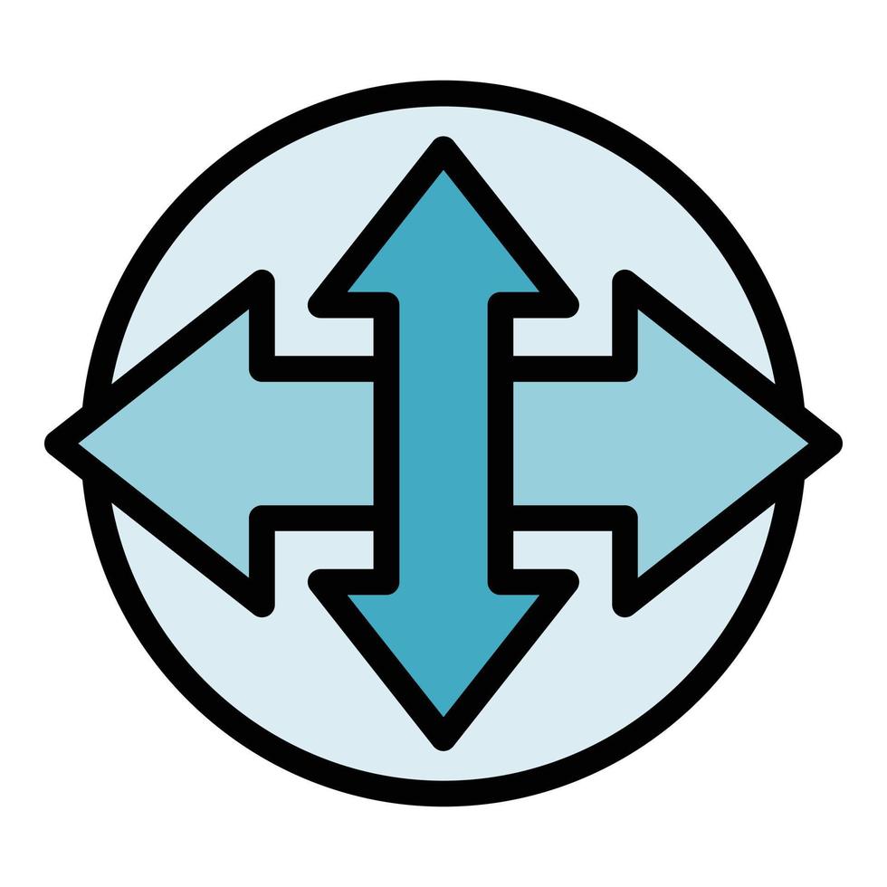 Human resources direction icon vector flat