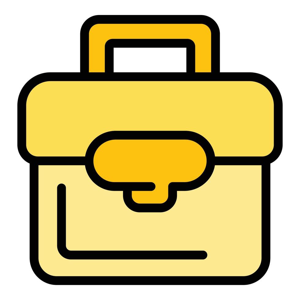 Liability briefcase icon vector flat