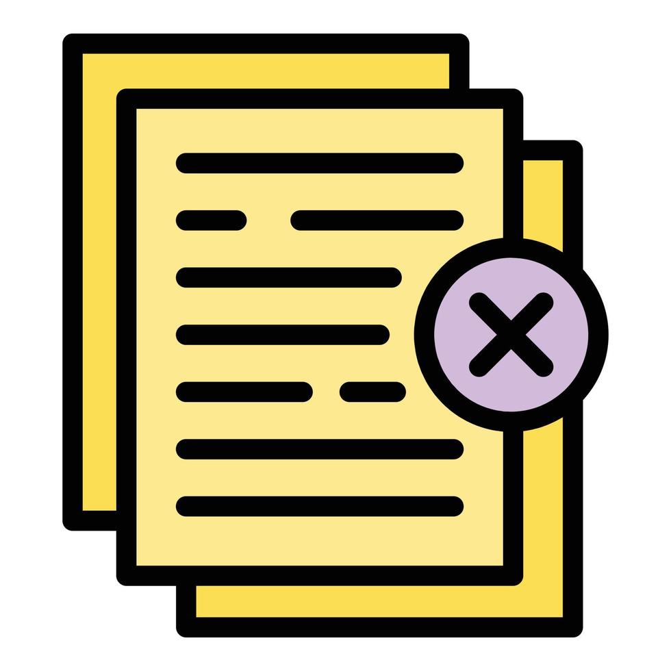 Liability documents icon vector flat