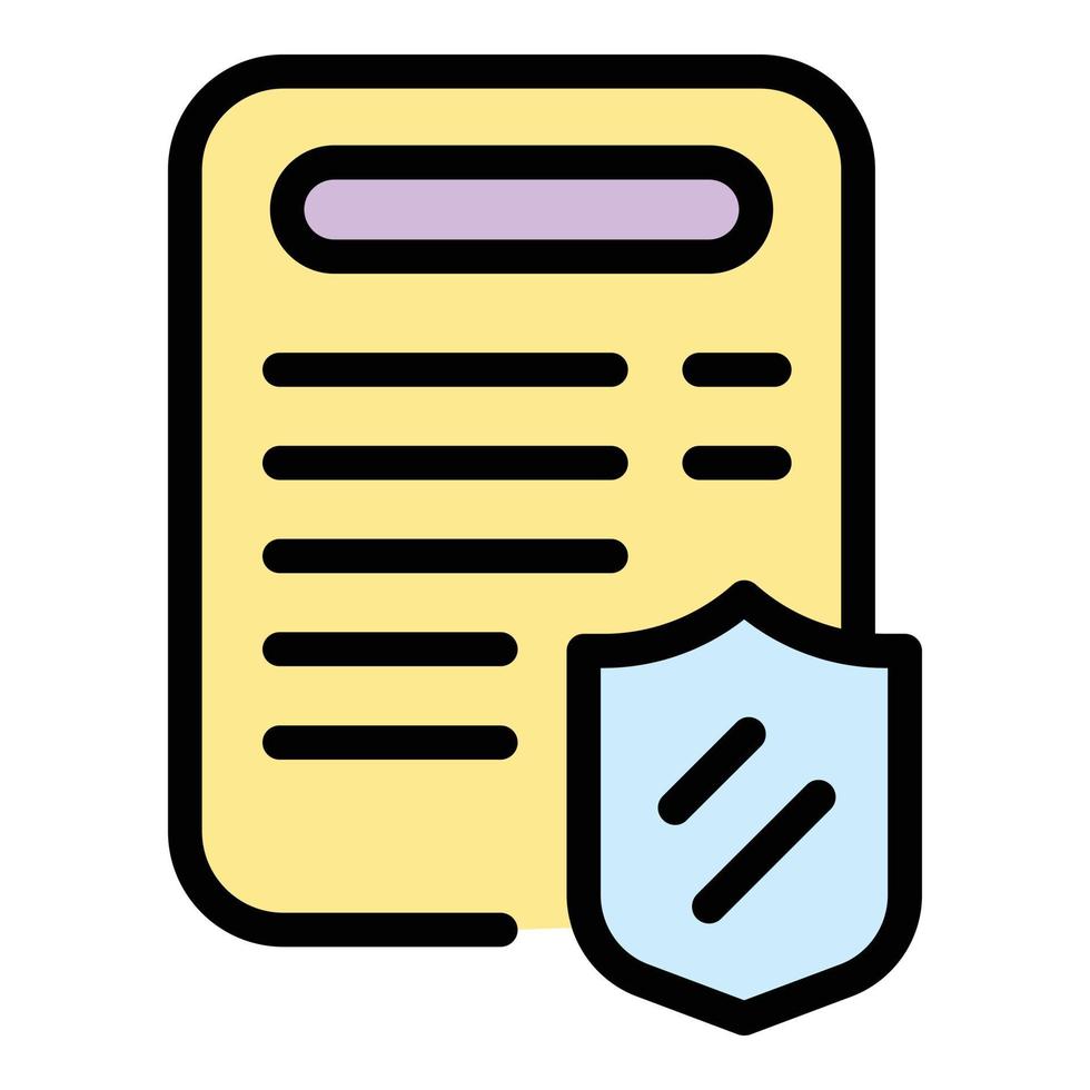 Liability security icon vector flat