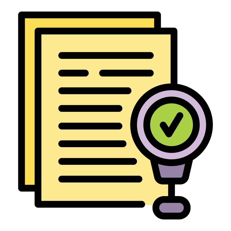 Liability agreement icon vector flat