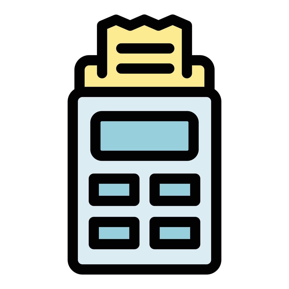 Payment terminal rejected icon vector flat