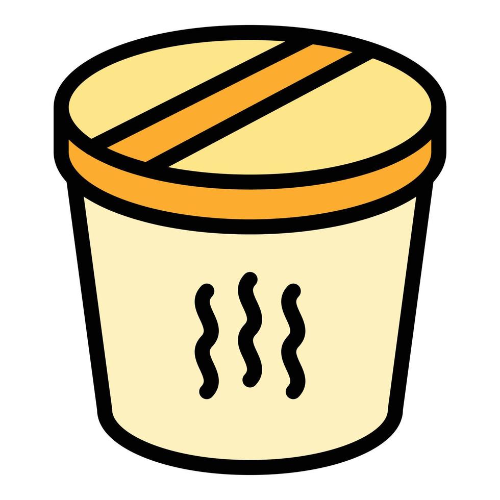 Food thermos icon vector flat