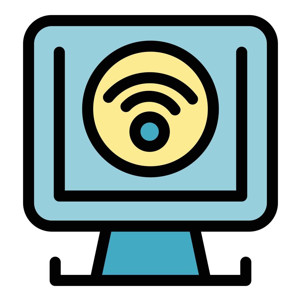 Wifi connection icon vector flat