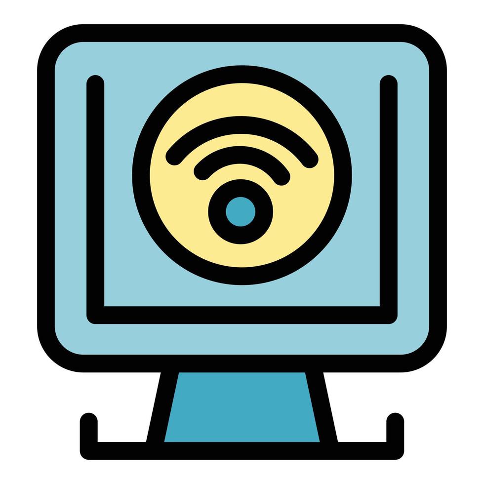 Wifi conexión icono vector plano