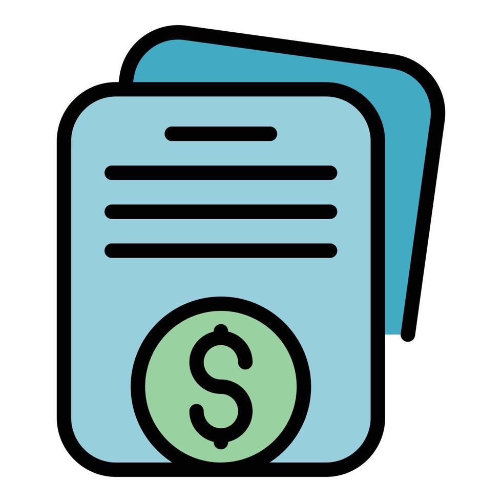 Compensation icon vector flat