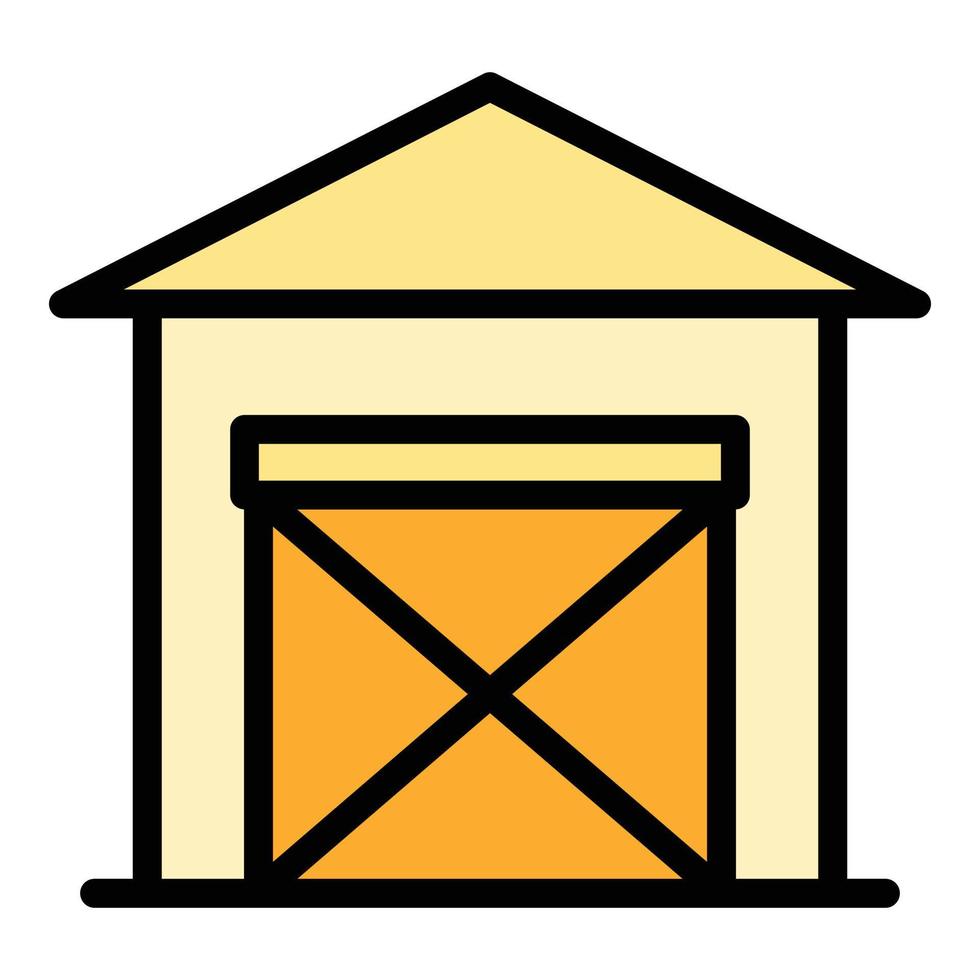 Ranch bar icon vector flat