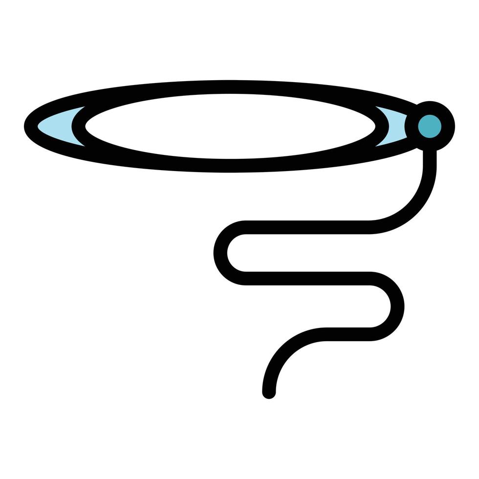Ranch lasso icon vector flat