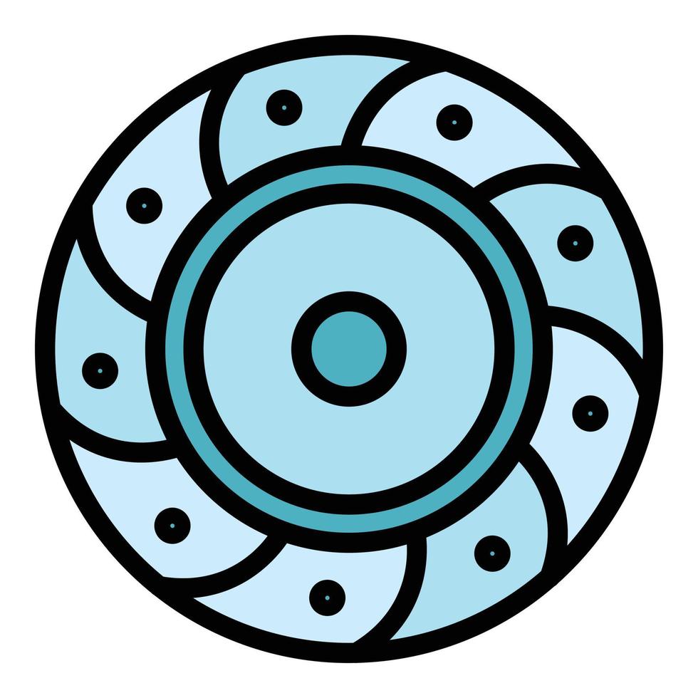 Friction clutch icon vector flat