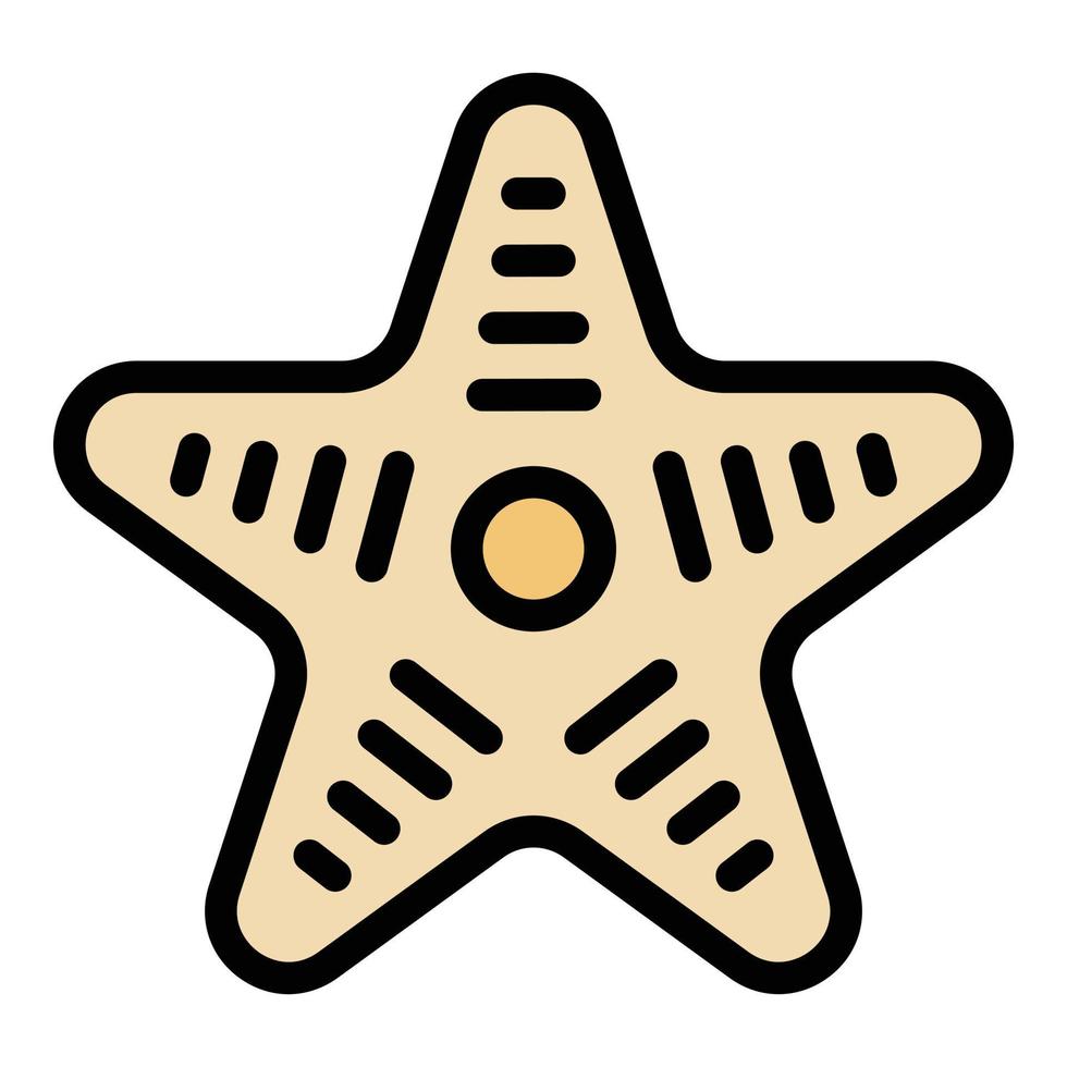 mar estrella icono vector plano