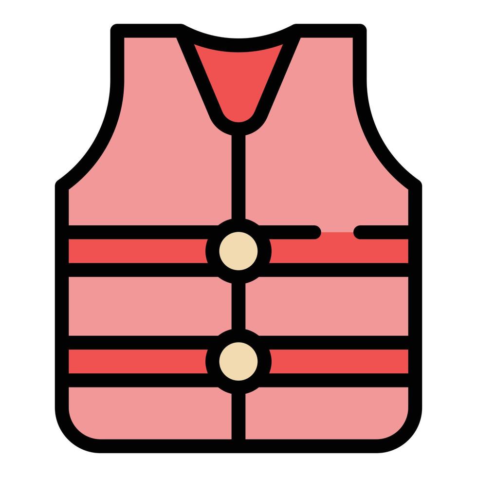 agua chaqueta icono vector plano