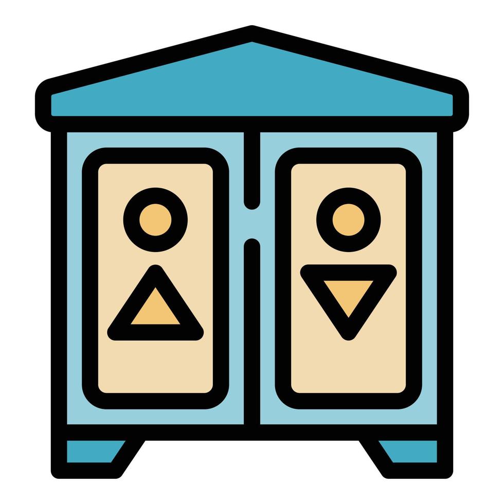 Wc room icon vector flat