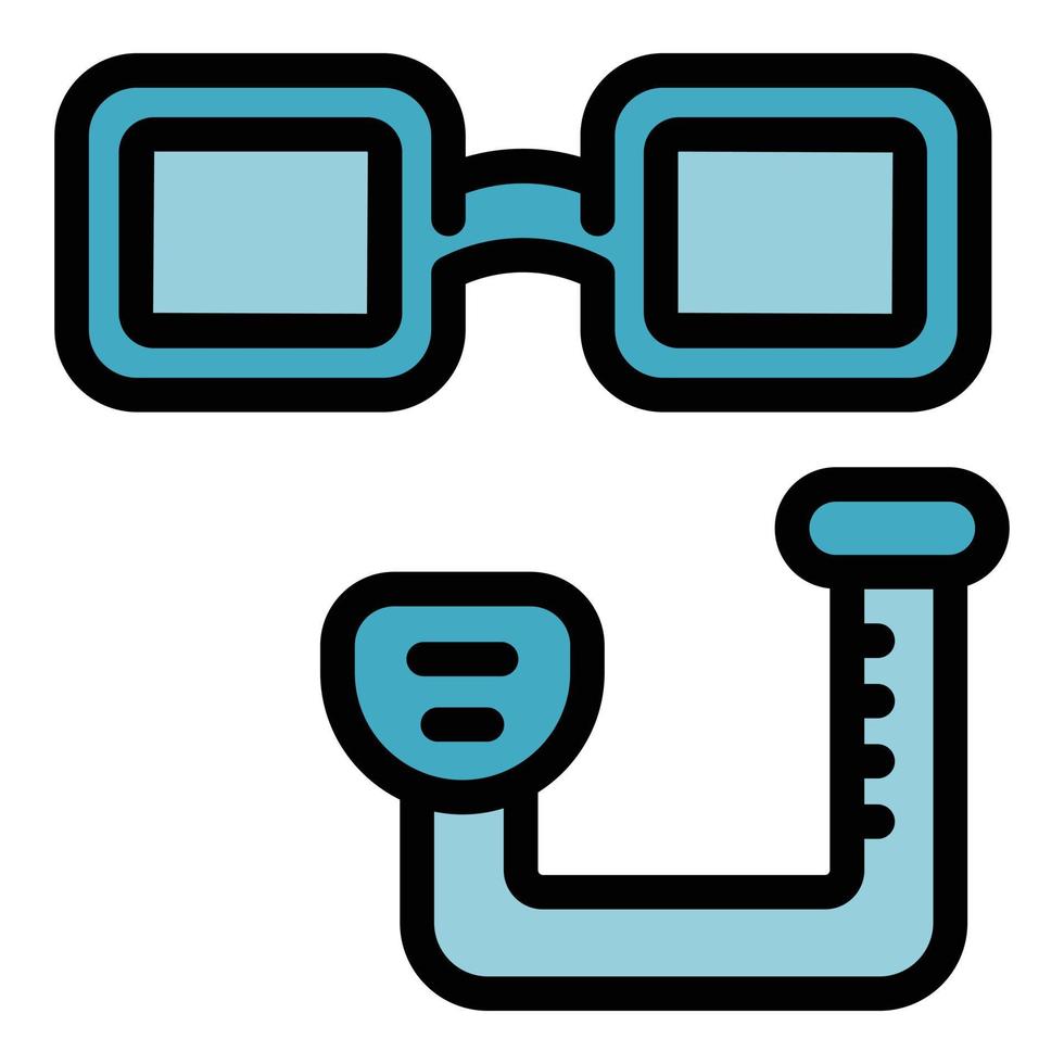Dive tools icon vector flat