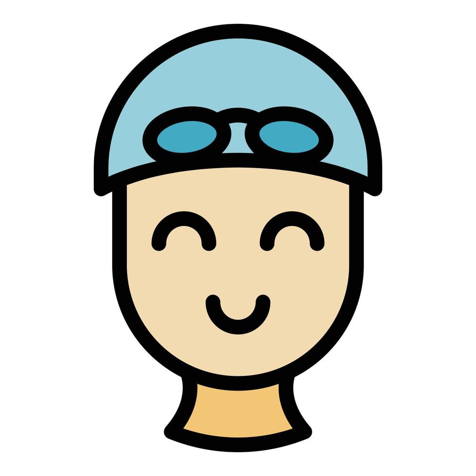 Kid water park icon vector flat