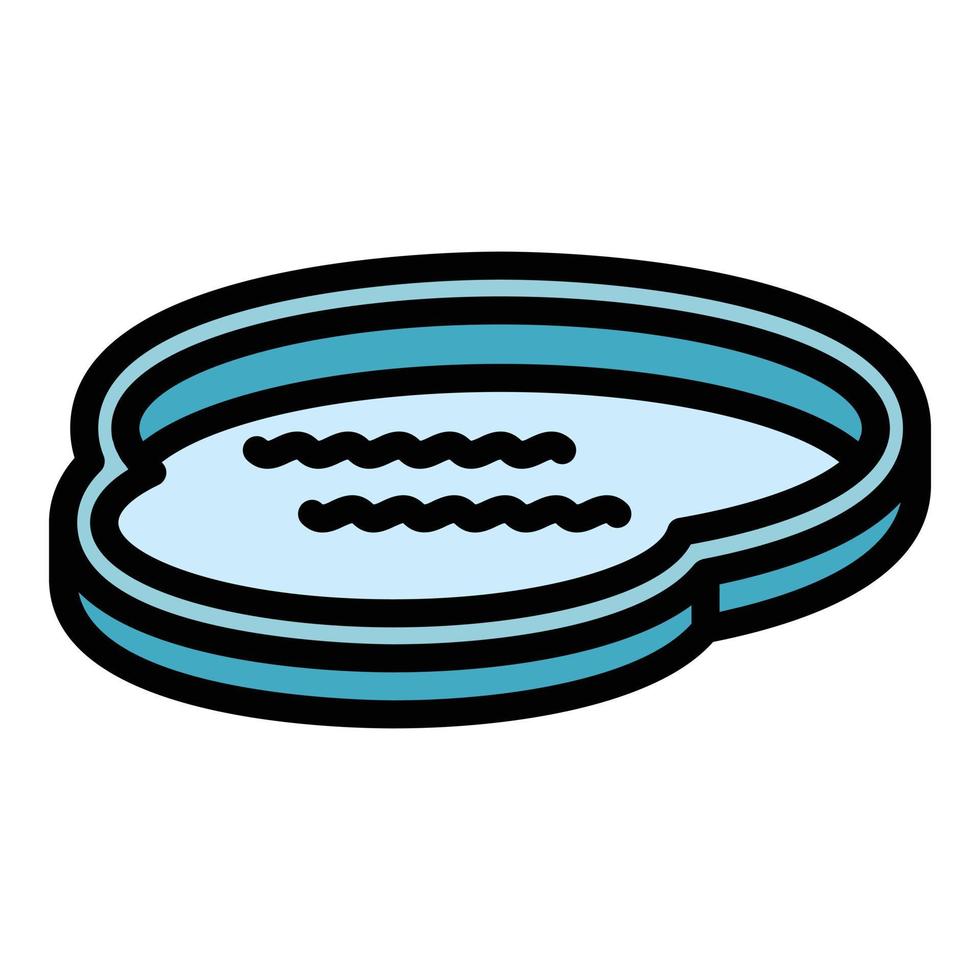 Kids pool icon vector flat