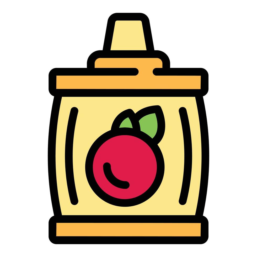 colegio jugo icono vector plano