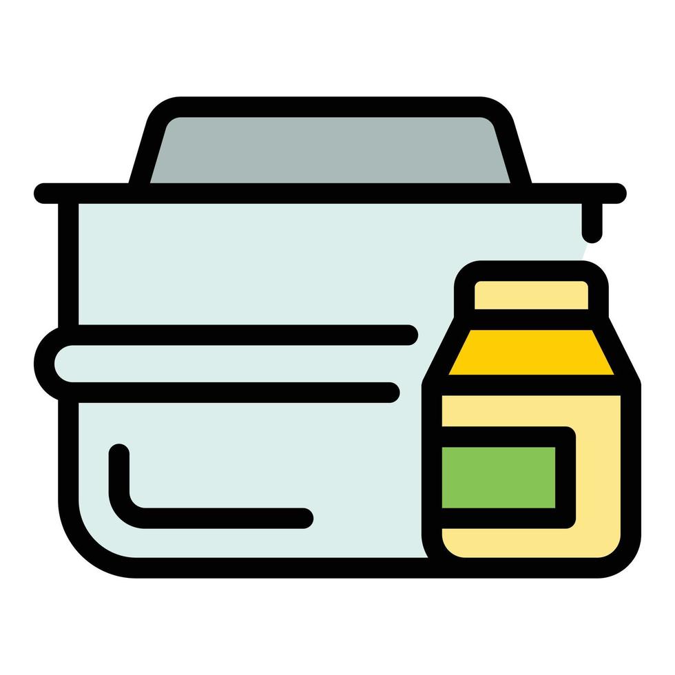 Children food icon vector flat