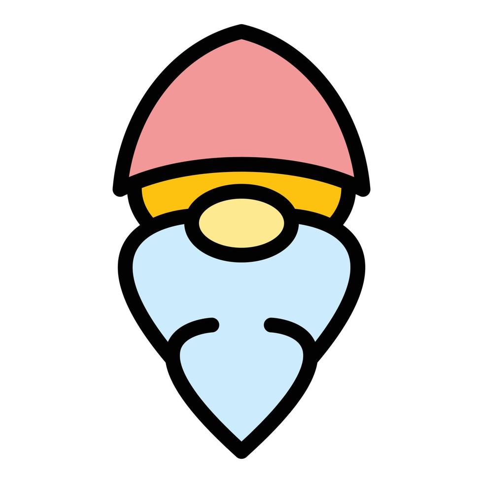 Gnome icon vector flat