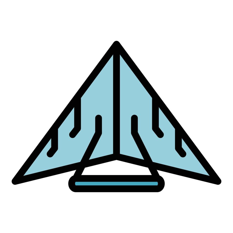 Wing glider icon vector flat