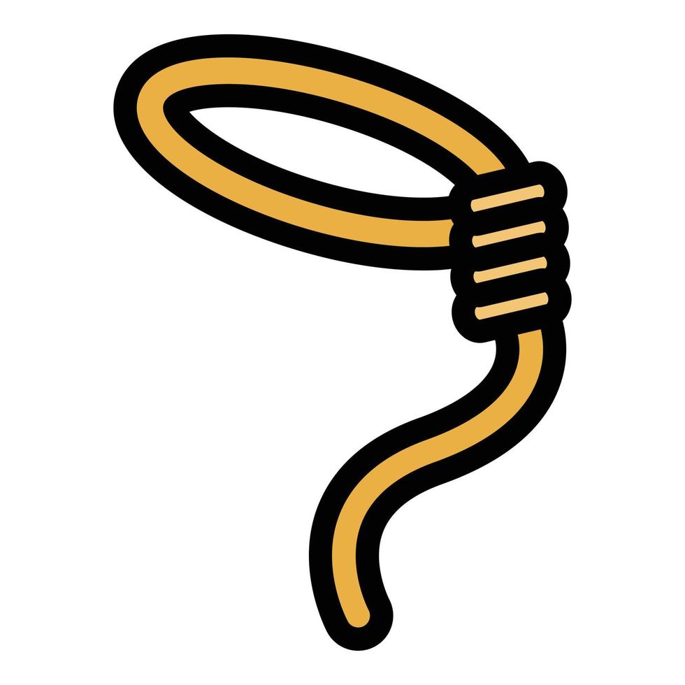 Lasso loop icon vector flat