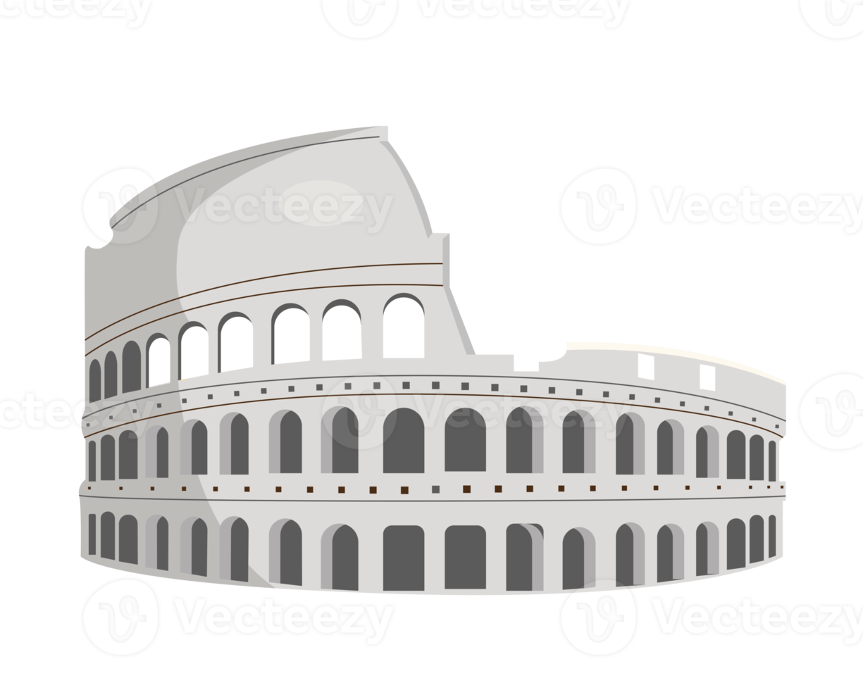 Coliseu Roma Itália famoso ponto de referência png