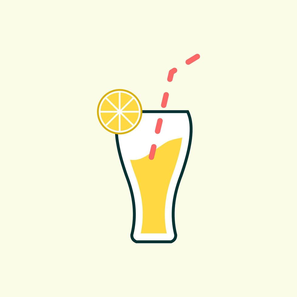 Fresh Lemonade Drink Healthy Fruit Beverage vector