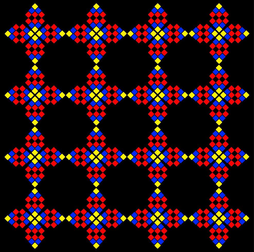 Abstract Red and blue pattern vector background.