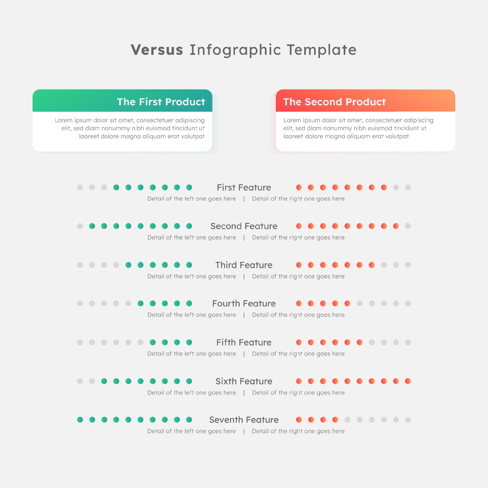 Feature Comparison Chart Template
