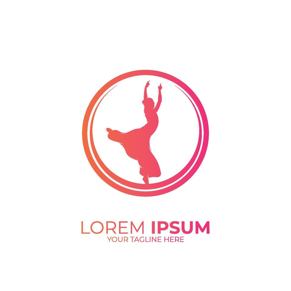Dance Ballet Logo Design Inspiration vector