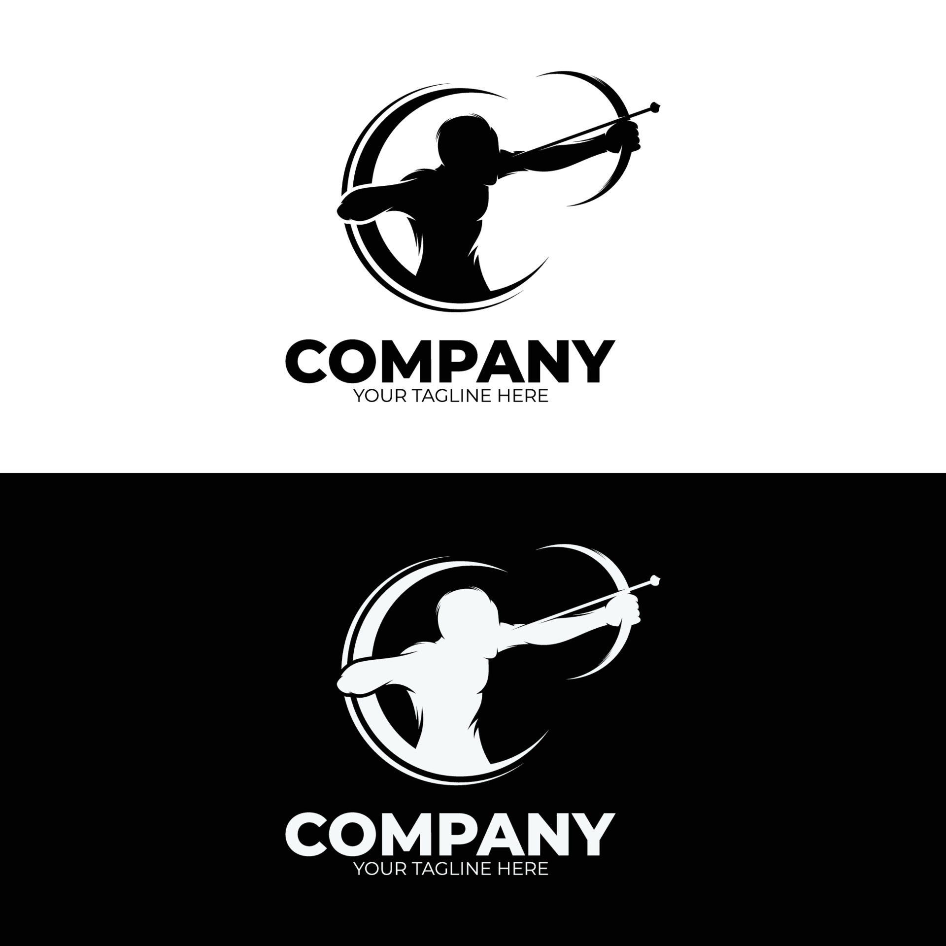 Archery logo design template inspiration 21786241 Vector Art at Vecteezy