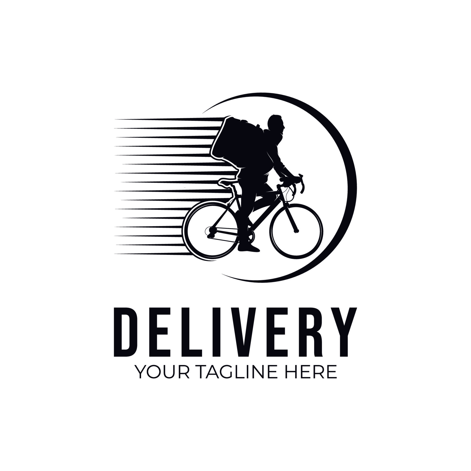 Fast Delivery Logo. Bike Logo Design Template 21786337 Vector Art at