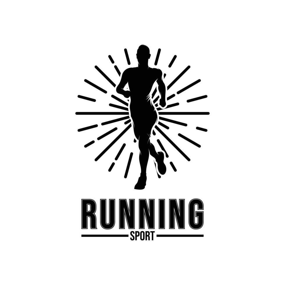 Inspiración en el diseño del logotipo de Running Man vector