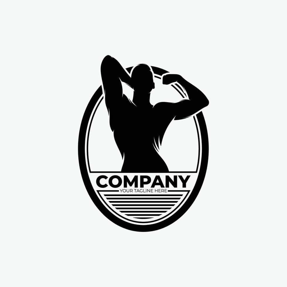 Fitness logo design illustration vector