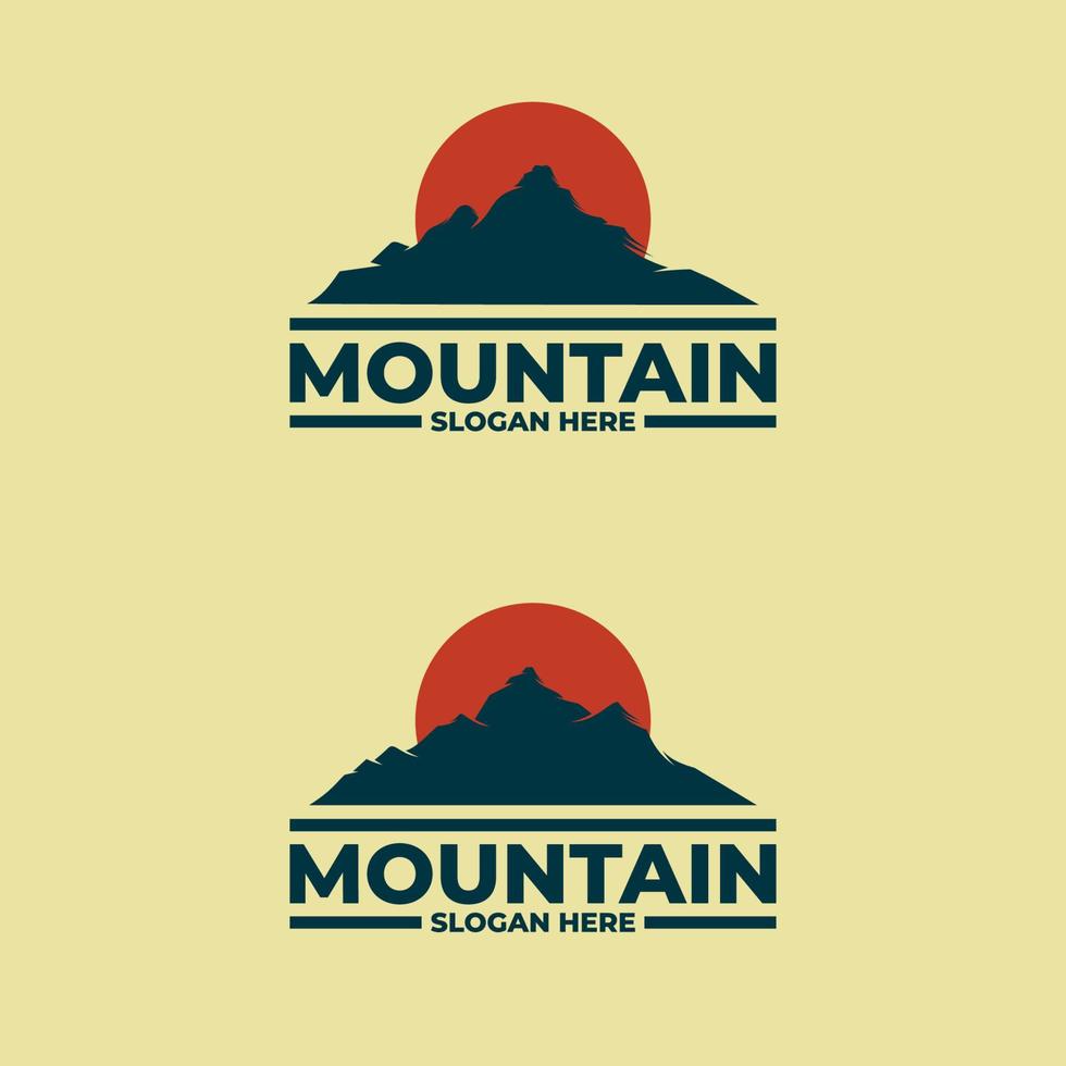 Mountain logo design vector illustration