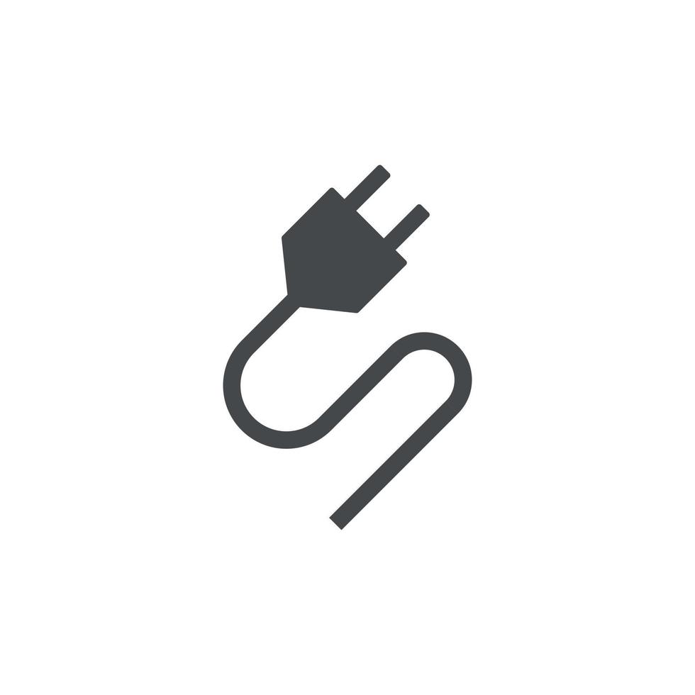 Electric socket with a plug icon in flat style. Connection symbol vector illustration on isolated background. 404 error sign business concept.