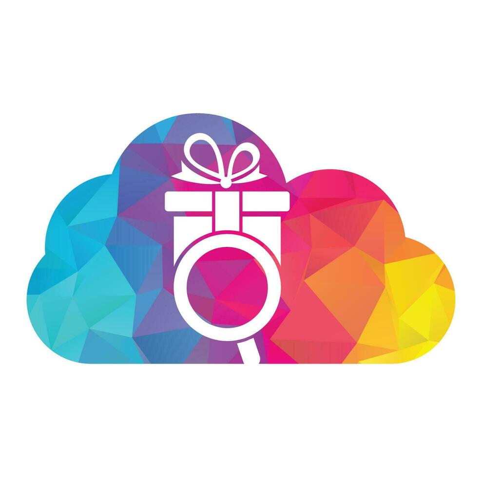 Search Gift Logo Icon Design. Find gift box logo design icon vector. vector