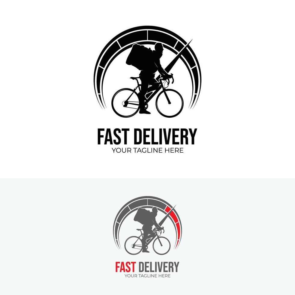 Fast Delivery Logo. Bike Logo Design Template vector