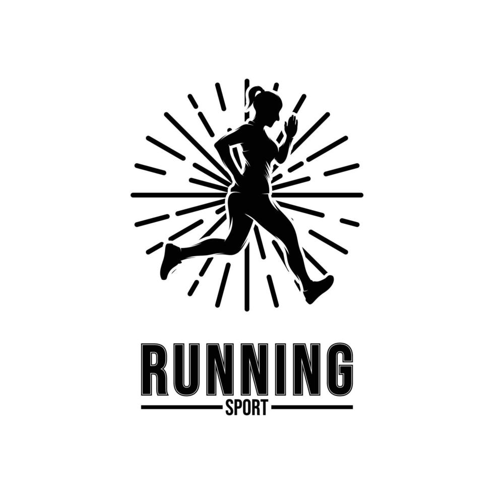 Inspiración en el diseño del logotipo de Running Man vector