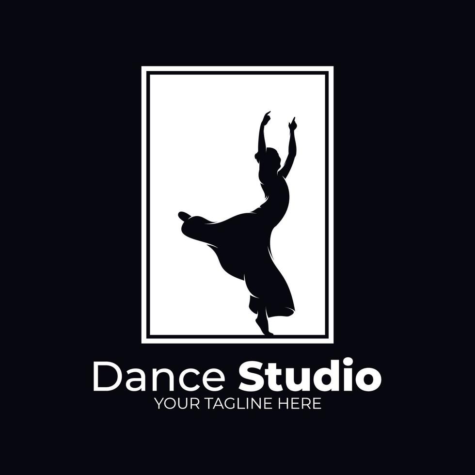 danza ballet logo diseño inspiración vector