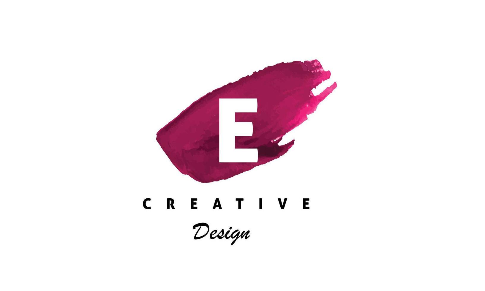 EPS E letter logo water color template for your company. Vector art for graphic and logo design..ep