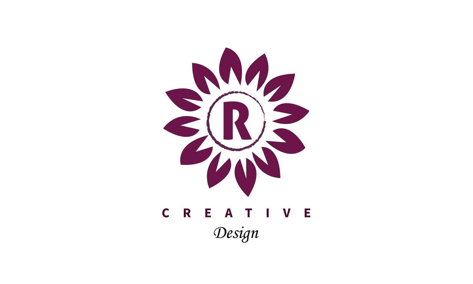 Letter mark water color vector logo icon design