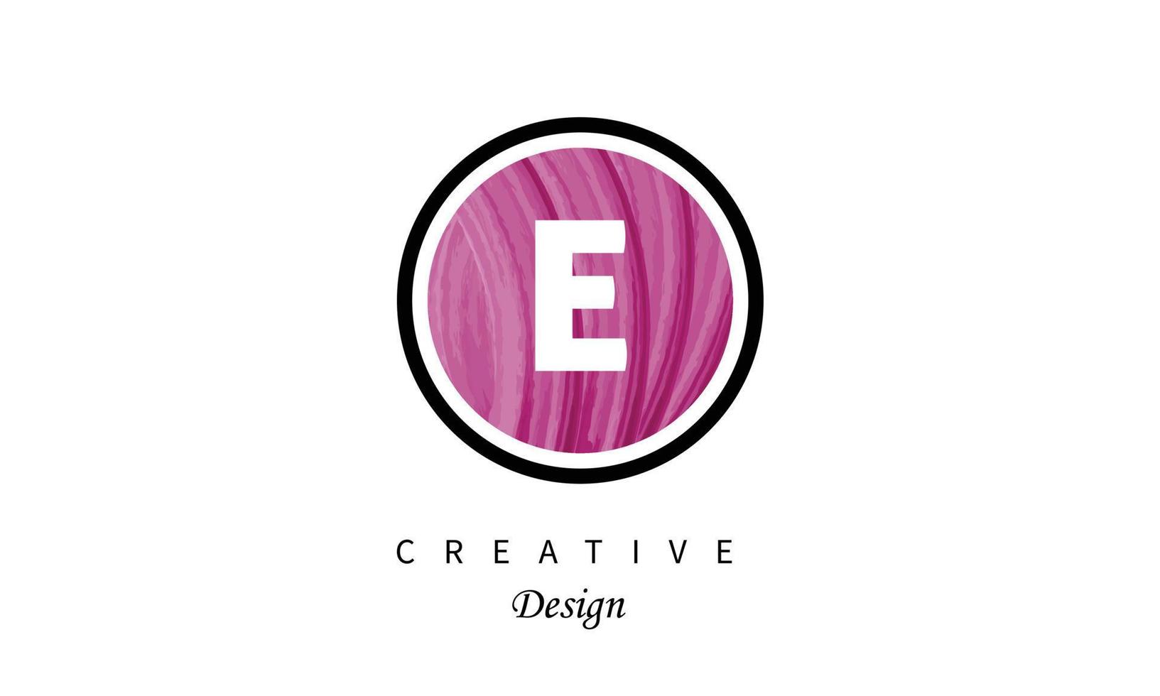 EPS E letter logo water color template for your company. Vector art for graphic and logo design..ep