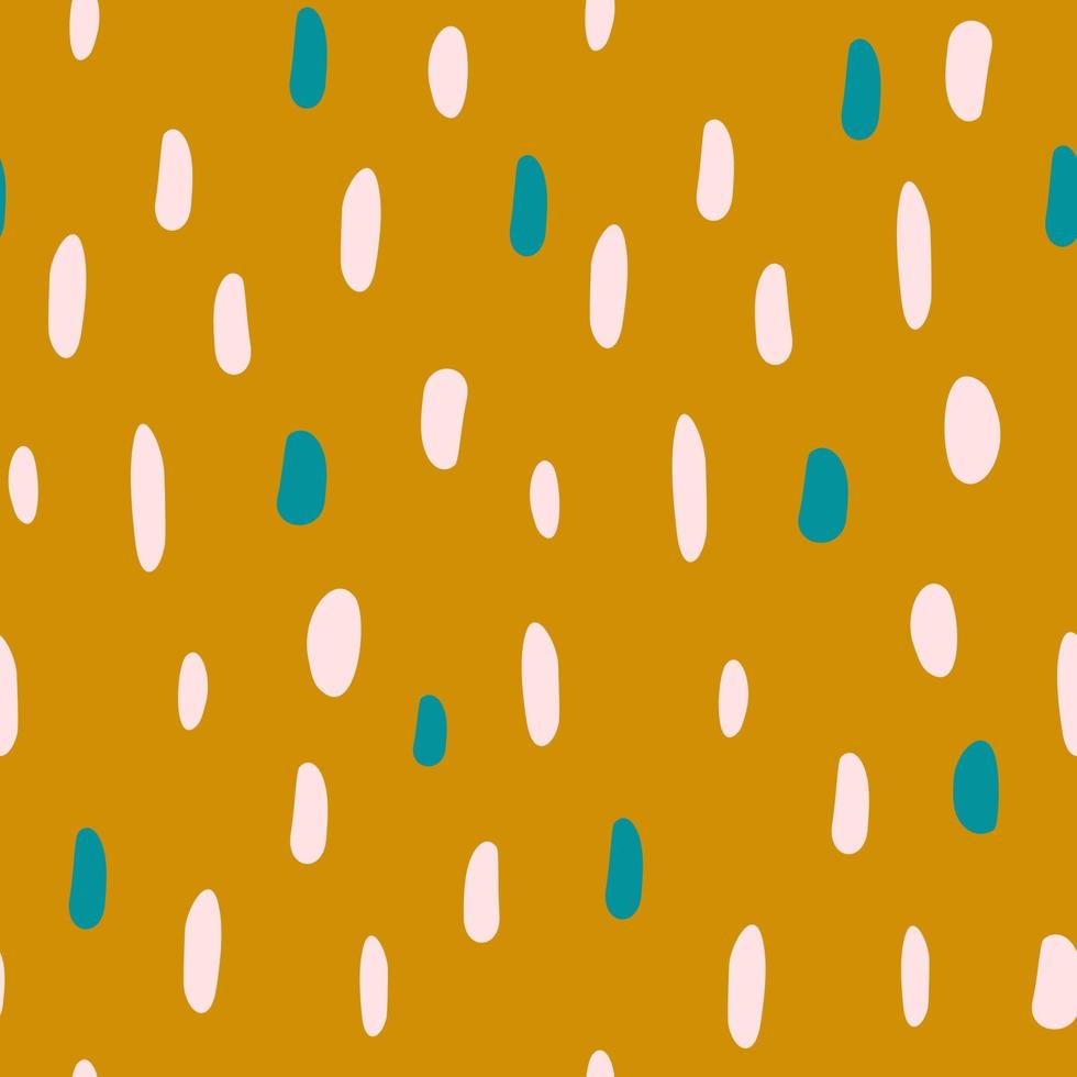 colorful seamless vector pattern background illustration with hand drawn polka dots