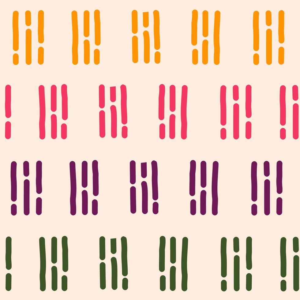 Cute abstract seamless vector pattern background illustration with colorful stripes