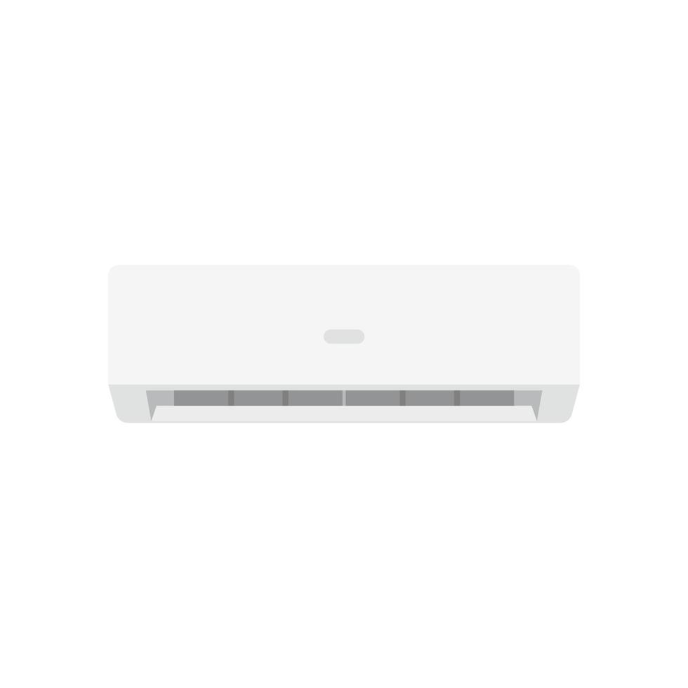 air conditioner flat design vector illustration isolated on white background.