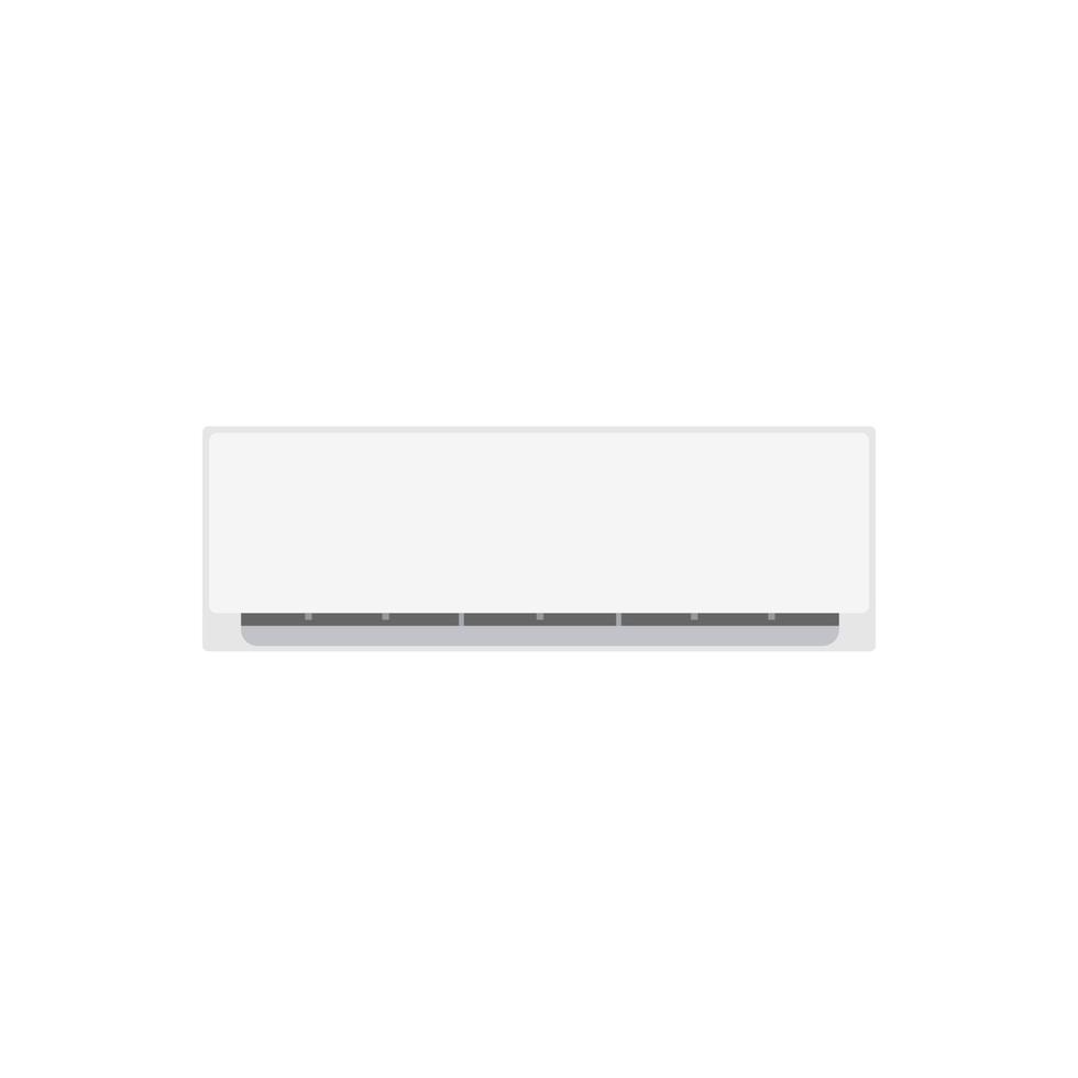 air conditioner flat design vector illustration isolated on white background.