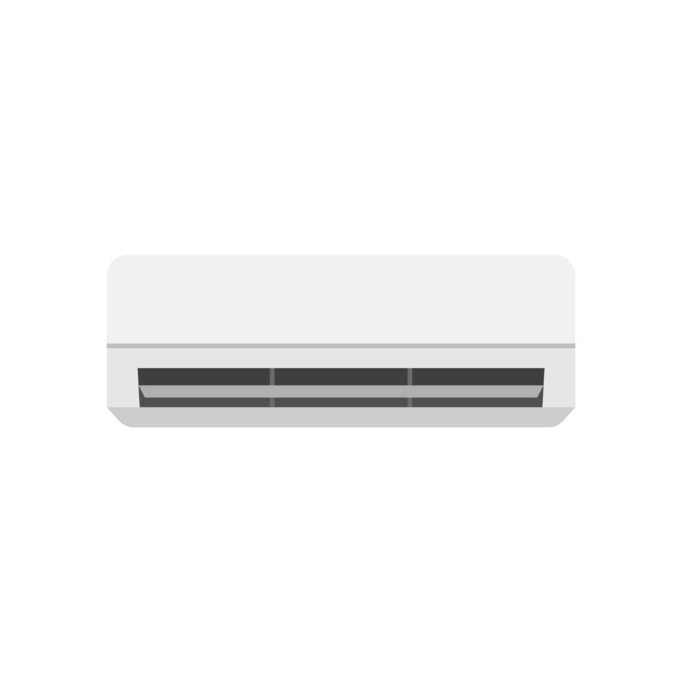 air conditioner flat design vector illustration isolated on white background.